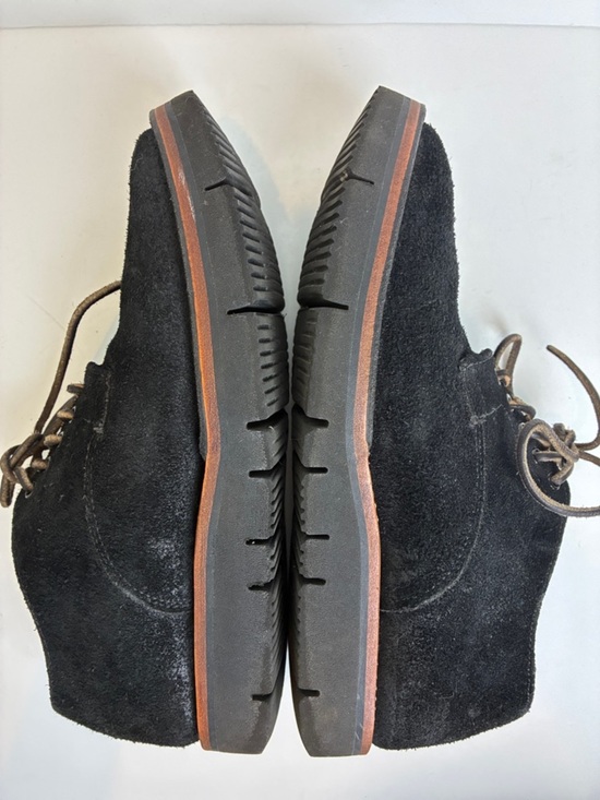 Viberg Derby Calf Suede Shoe Black Size 8.5 US 7.5 Brand Luxury Handmade main image 13